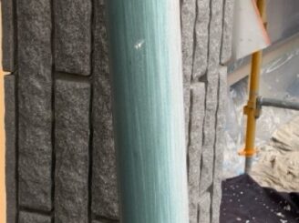 雨樋中塗り前